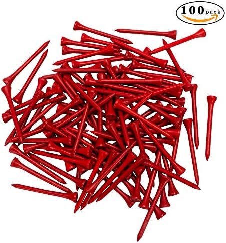 THIODOON Golf Tees Professional Natural Wood Golf Tees Pack of 100, Golfing - Image 2