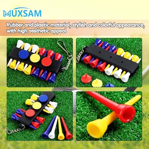 MUXSAM Black Golf Tee Holder for Bag - Image 7
