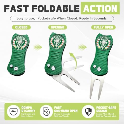 5-in-1 Fold Golf Divot Tool - Image 3