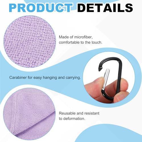 Small Microfiber Golf Towel, Pocket Golf Ball Towel - Image 3