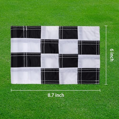 AZCOVER 3 Pack Checkered Golf Flag 8x6 Inch - Image 4
