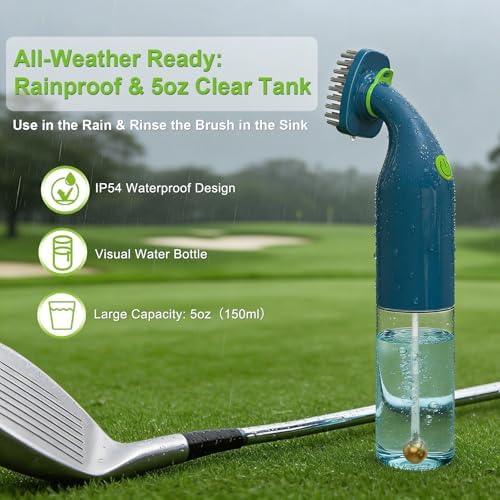 Electric Golf Club Cleaner Brush AA Battery Powered - Image 5