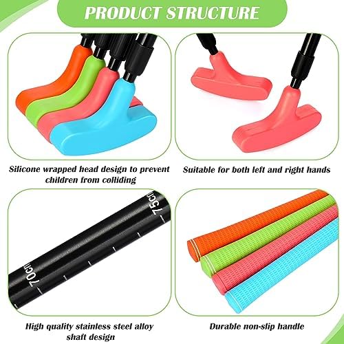 Hiboom 4 Pack Adjustable Golf Putters - Image 4