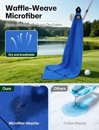 Magnetic Golf Towel 23.6"x15.7" Large Size - Image 5