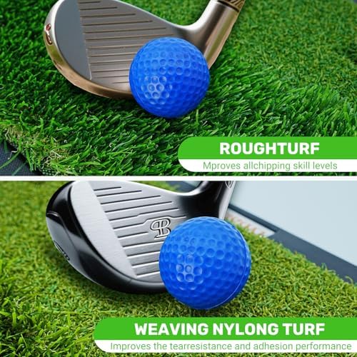 LYDARZ Portable & Foldable Golf Practice Mat – Dual-Turf Golf Hitting Mat - Image 4