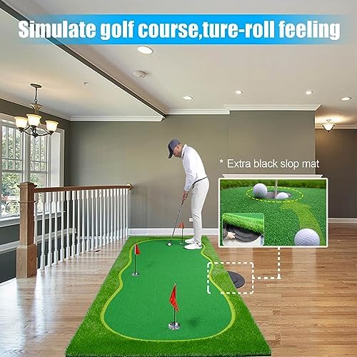 Golf Putting Green Mat, Golf Practice Training Mat - Image 3
