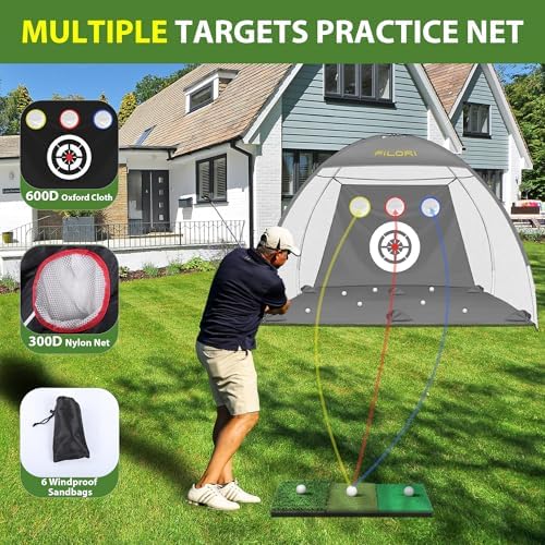 FILORI Golf Practice Net 10x7FT - Image 2