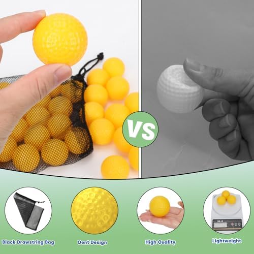 Coopay 60/120/240 Pack Practice Golf Balls, 42mm Plastic Golf Training Balls - Image 3