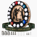 Circular Golf Ball Case Display, Golf Ball Display Case Wall Mount by Unknown