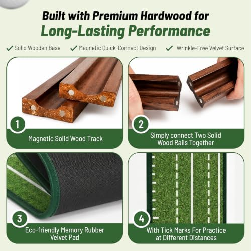 Putting Green Indoor – 10ft Golf Putting Mat - Image 4