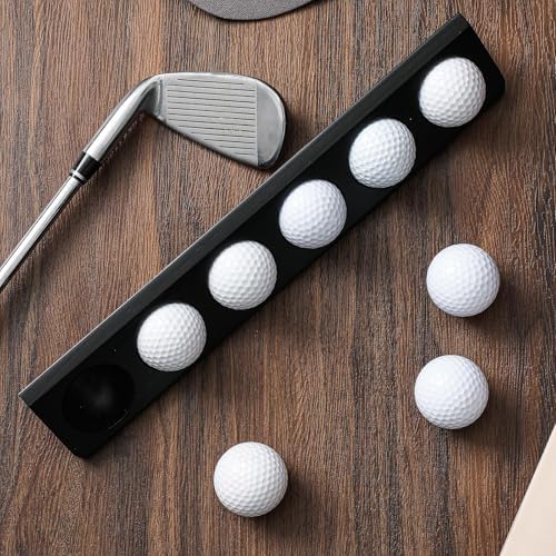 CroBlissful 2 Pack Golf Ball Display Case 1 Tier Wall Mounted Black - Image 4
