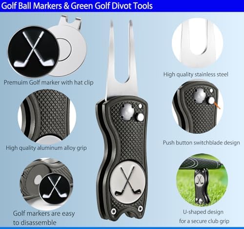 Adhere Golf Ball Markers & Divot Tools Personlized Enamel Ball Markers - Image 4