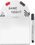Personalized Family Game Night Scoreboard – Custom Dry Erase Score Tracker Board with Marker, Reusable Acrylic Game Scoreboard (11X16)