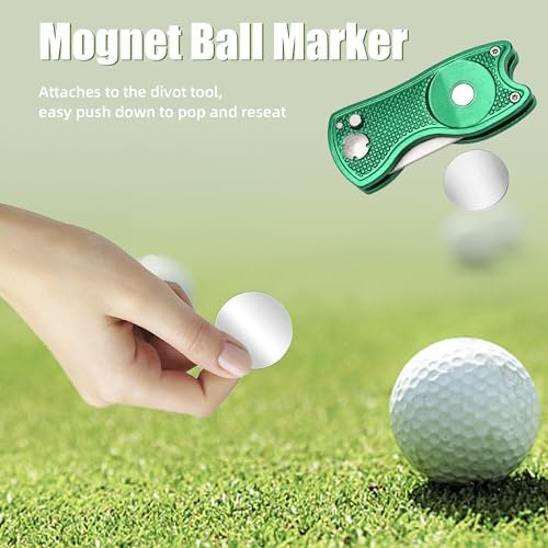 Mile High Life Golf Divot Repair Tool, All Metal Foldable Divot Tool - Image 3