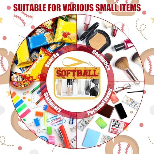 BuyCard Softball Gifts Makeup Bag - Image 4