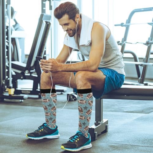 White Baseballs Stitching Compression Sock - Image 6