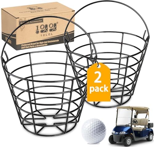 10L0L 2‑Pack Metal Golf Ball Basket by 10L0L