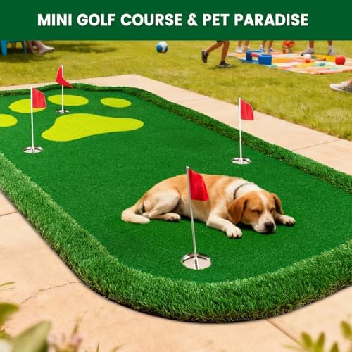 Golf Putting Green Indoor Outdoor Large Practice Putting Mat 5x10ft/5x12ft - Image 6