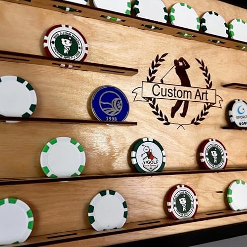 Customizable Golf Poker Chip Ball Marker Display Frame - Image 5