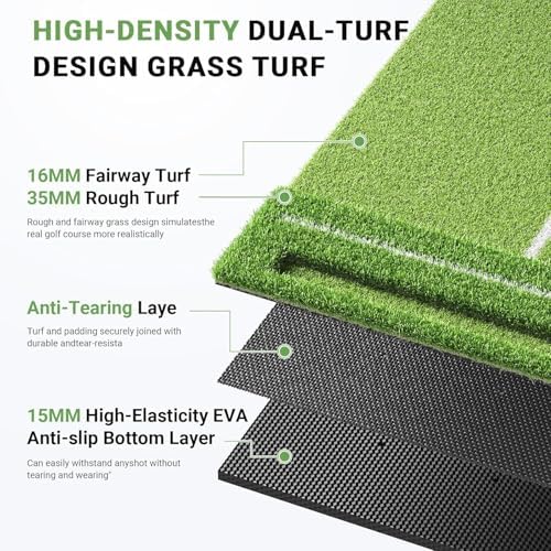Golf Hitting Mat, 31mm Thickened Mat - Image 2