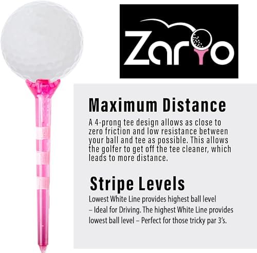 Zario Plastic Golf Tees 3 1/4 Inch Combo - Image 2
