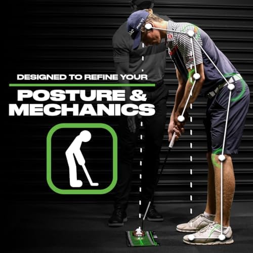 BACK 2 BASICS Golf Putting Mirror Compact Dual-Sided Alignment Trainer Tool - Image 6