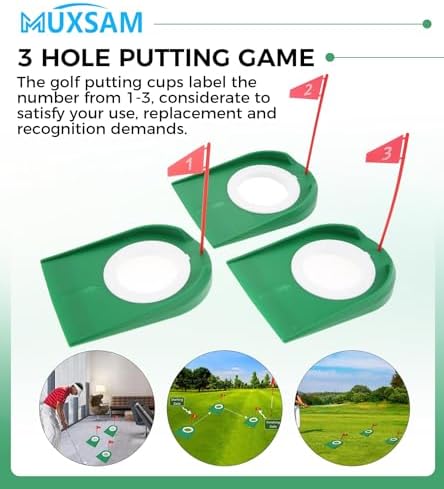 3 Pcs Golf Putting Cup, Golfer Practice Cup Hole Training Aids - Image 5