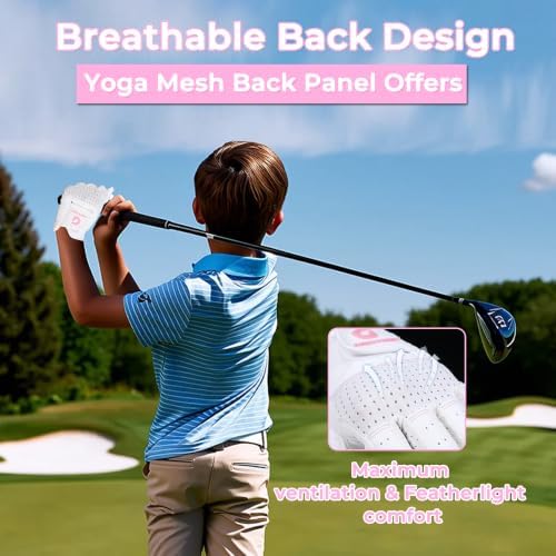 AIGEVTURE Kids Golf Gloves Junior Breathable Golf Gloves - Image 3