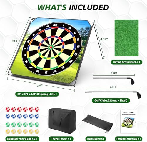 BaiYuan Large Golf Chipping Game Set, Backyard Golf Game - Image 3