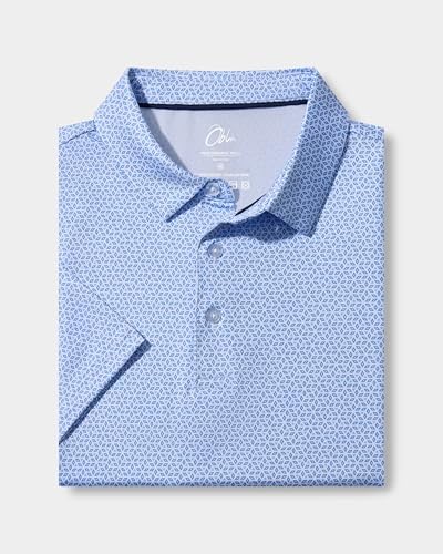 Obla Men's Golf Shirt Short Sleeve Dry Fit Collared Polo Shirts - Image 5