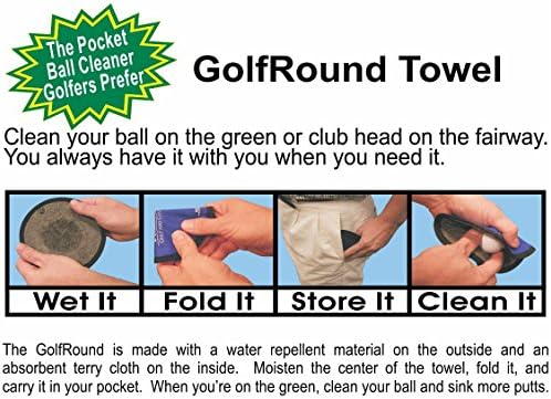 GolfRound Towel Pocket Golf Ball Cleaner - Image 3