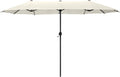 HERA'S PALACE 13 Ft Double-Sided Twin Patio Umbrella, Outdoor Double Sided by HERASPALACE