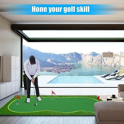 Golf Putting Green Mat, Golf Practice Training Mat - Image 2