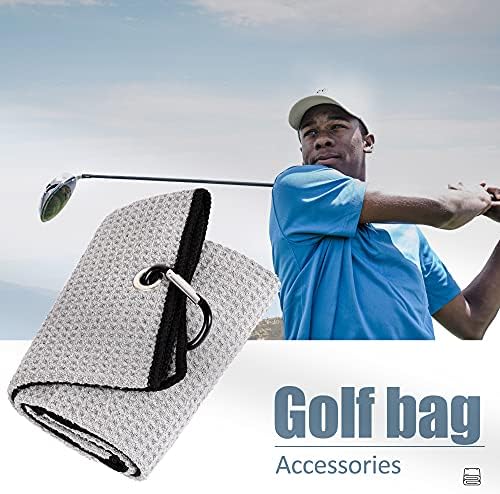 Mile High Life Microfiber Golf Towel, Waffle Pattern w Clip, Super Absorbent - Image 5