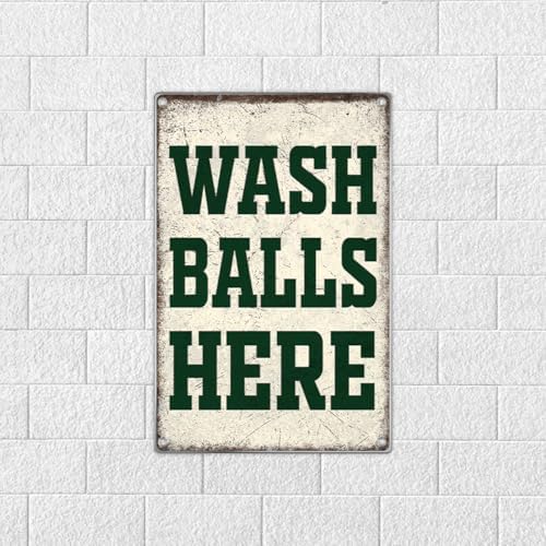 Wash Balls Here Metal Sign 8 x 12 Inch Golf Decor Funny Ball Tin Wall Art - Image 7