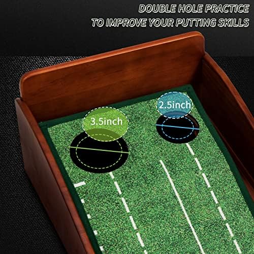 YOUCZON Putting Green Indoor, Golf Putting Mat, Premium Crystal Velvet Surface - Image 4