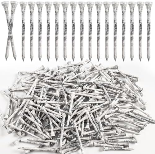 Amy Sport Golf Tees Wood 200 Pack Wooden Coloured by AmySport