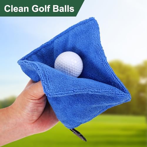 3Pcs Golf Ball Towel 5.5"x5.5" - Image 5