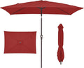 JEAREY 6.5x10 ft Rectangular Patio Umbrellas Rectangle Outdoor Umbrella by JEAREYOutdoorsCollection