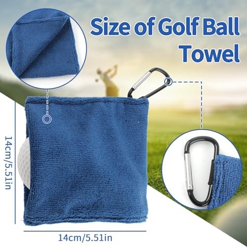 3PCS Golf Ball Towel Small Pocket Towel - Image 2