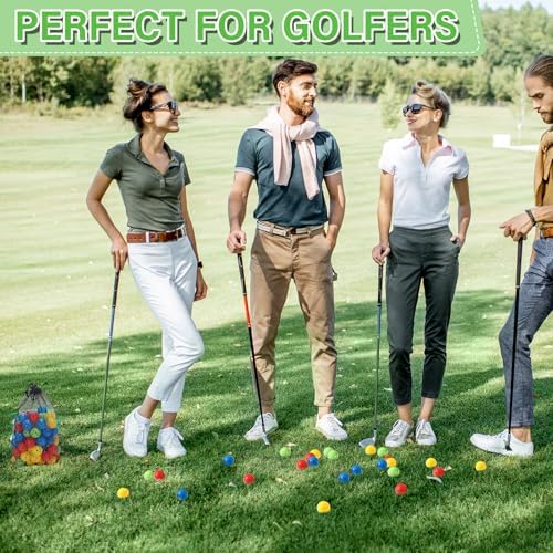 MiniInflat 80 Pcs Practice Golf Balls Plastic 42mm - Image 6