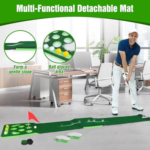 Golf Putting Game Set, Putting Green Mat - Image 2