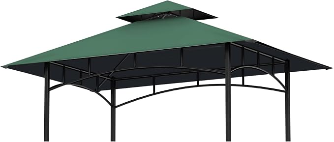 Grill Gazebo Canopy Replacement, 5 x 8 Ft, UV Resistant, Water Resistant by OIPUNSHLE