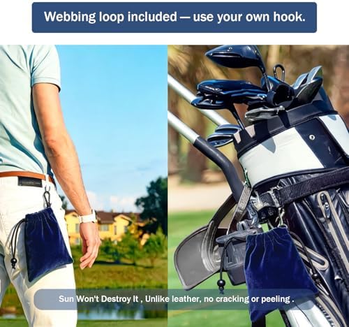 Lestyn Golf Tee Pouch with Drawstring, 5.7 x 7.87 Inch Small Accessories Bag - Image 5