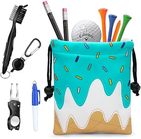 Golf Valuables Pouch Bag with Drawstrings Closure - Image 4