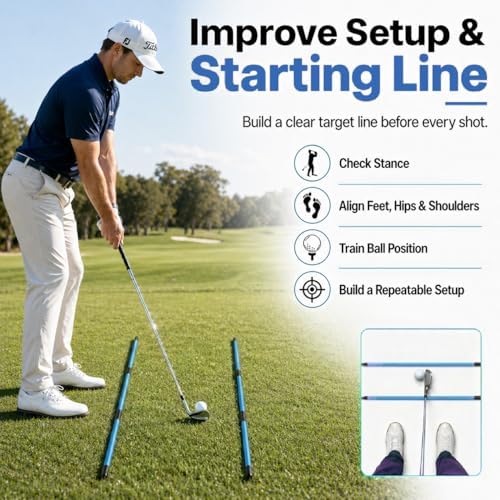 CAITON Golf Alignment Sticks, 48-in Collapsible Rods - Image 5