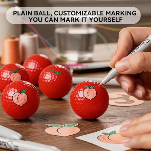 Colored Golf Balls, High Visibility Easy to Find, Blank No Logo - Image 2