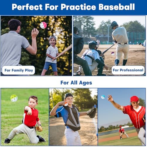 Coopay 24/80 Pack Practice Baseball SoftBalls Plastic Training Balls - Image 5