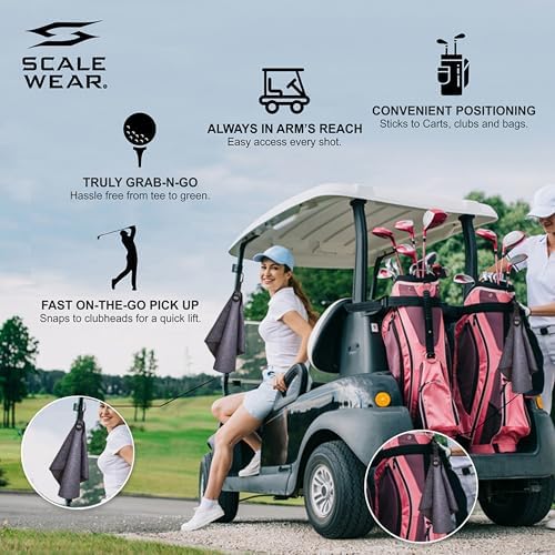 Magnetic Golf Towel 16x24 Waffle Weave - Image 6