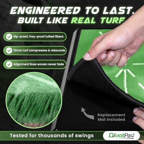 DivotPad Patented Golf Training Mat, Practice Mat and Swing Trainer - Image 6